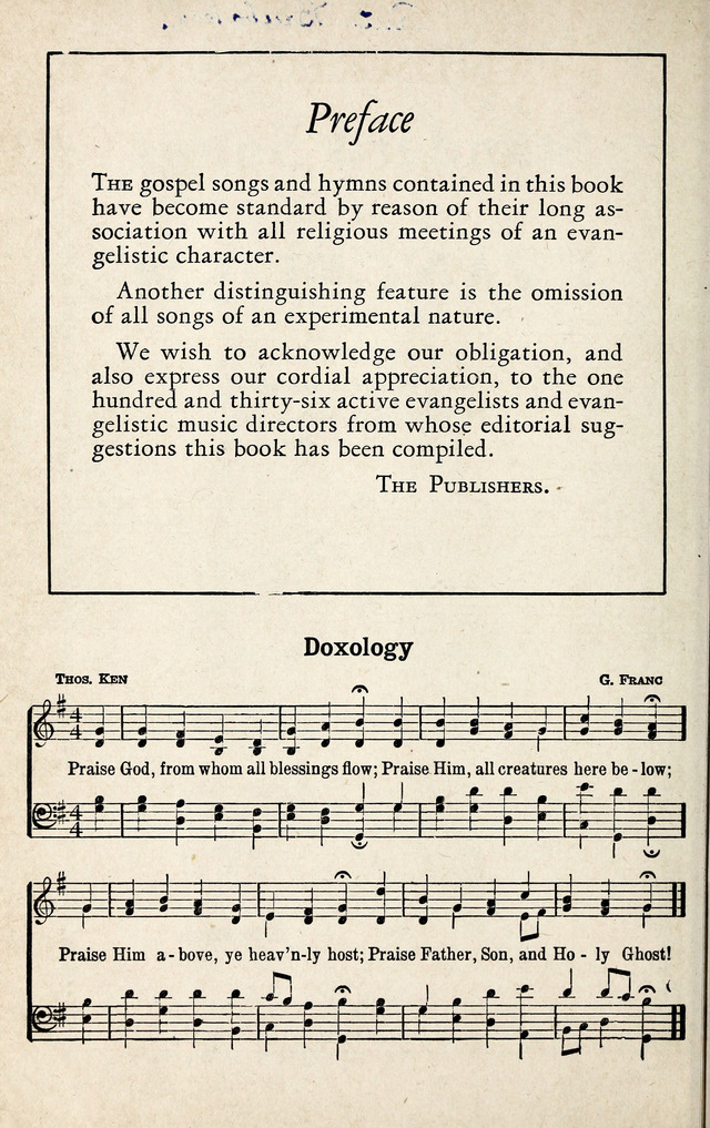 Standard Songs of Evangelism page 1