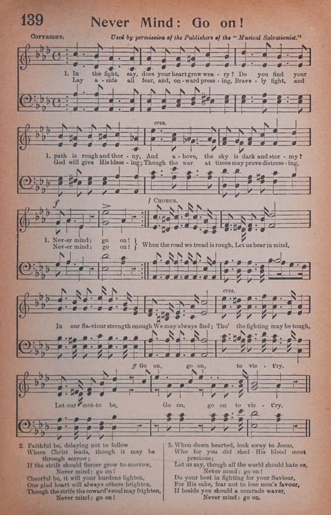 Songs of Triumph Nos. 1 and 2 Combined: 201 choice new hymns for choirs, solo singers, the home circle, etc. page 129