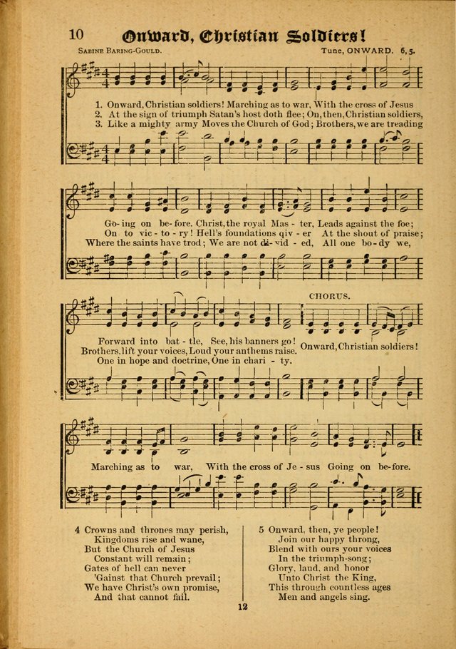 The Silver Trumpet: a collection of new and selected hymns; for use in public worship, revival services, prayer and social meetings, and Sunday schools page 12
