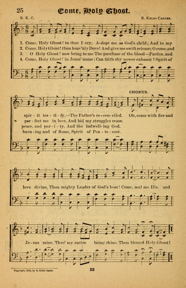 The Silver Trumpet: a collection of new and selected hymns; for use in public worship, revival services, prayer and social meetings, and Sunday schools page 22