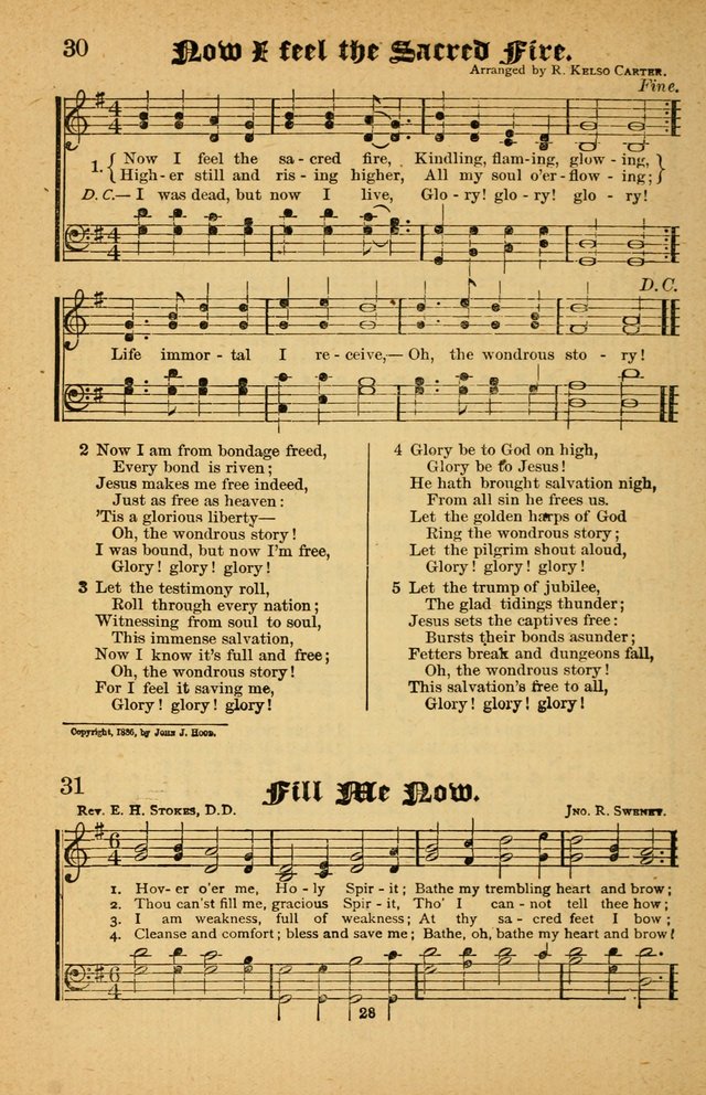 The Silver Trumpet: a collection of new and selected hymns; for use in public worship, revival services, prayer and social meetings, and Sunday schools page 28