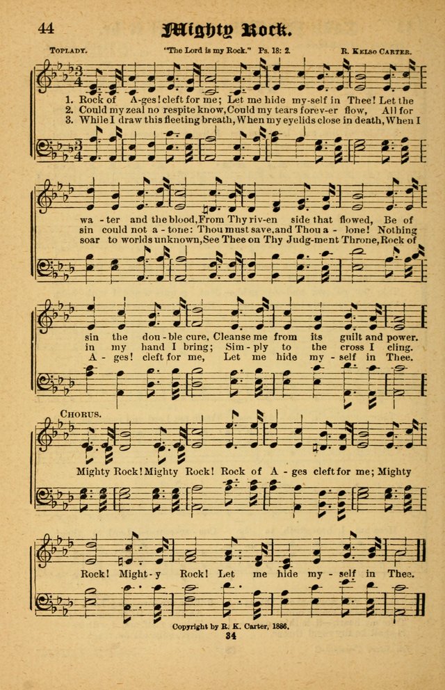 The Silver Trumpet: a collection of new and selected hymns; for use in public worship, revival services, prayer and social meetings, and Sunday schools page 34