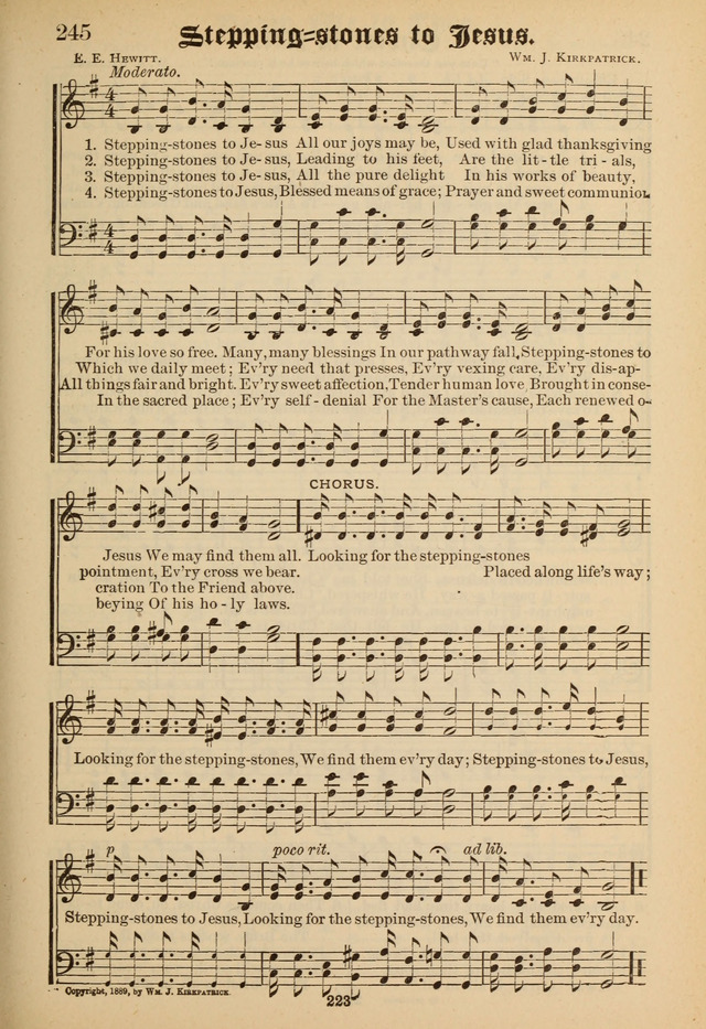 Sacred Trio: comprising Redemption Songs, Showers of Blessing, the Joyful Sound page 219