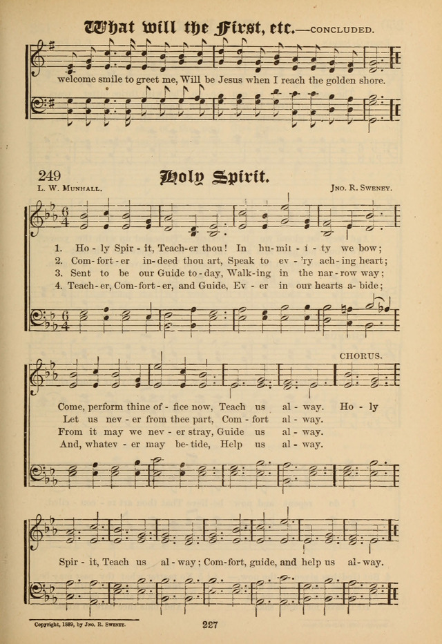 Sacred Trio: comprising Redemption Songs, Showers of Blessing, the Joyful Sound page 223