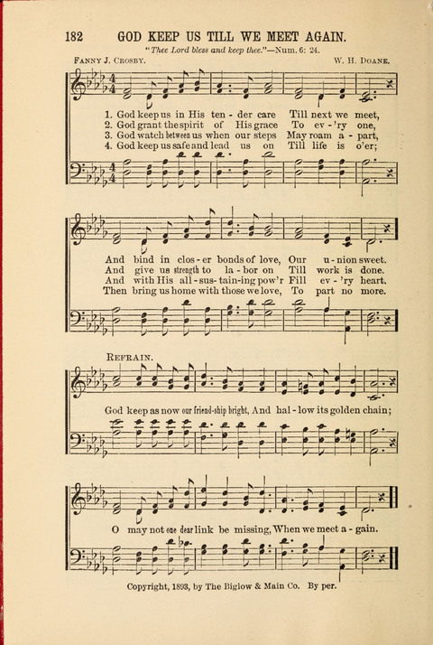 Songs Tried and Proved: for the user of prayer meetings, Sunday schools, general evangelistic work, and the home circle page 182