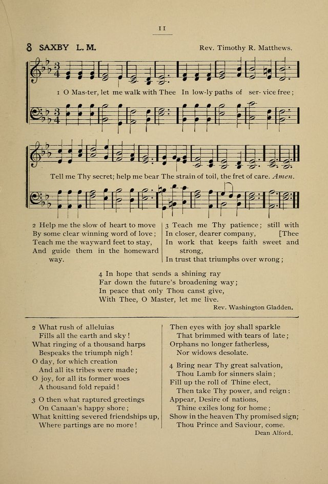 Student Volunteer Hymnal: Fourth International Convention, Toronto, 1902 page 11
