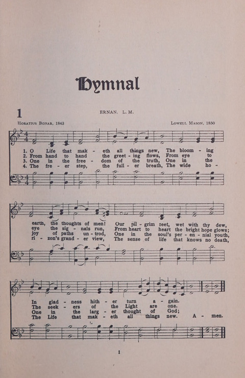 Student Volunteer Hymnal page 1