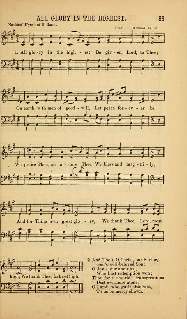 Singing on the Way: a collection of hymns and tunes for Sunday schools, social worship and congregations page 83