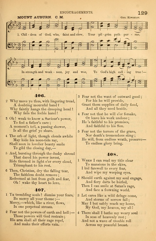 Songs of the Church: or, hymns and tunes for Christian worship page 129
