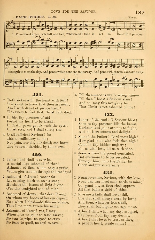 Songs of the Church: or, hymns and tunes for Christian worship page 137