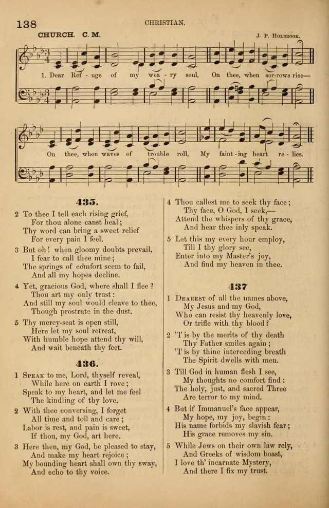Songs of the Church: or, hymns and tunes for Christian worship page 138