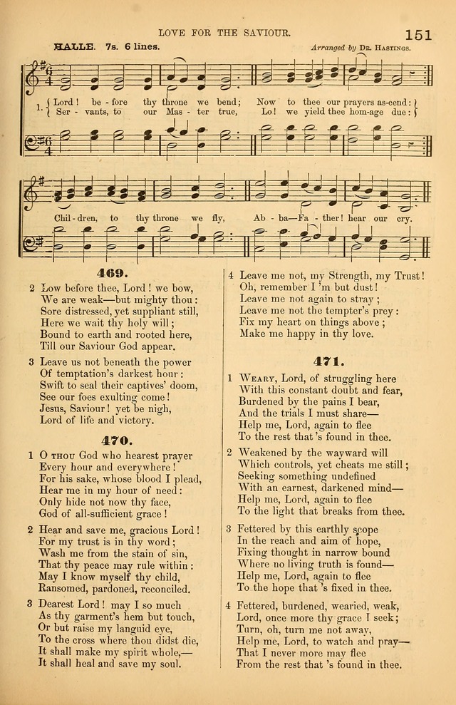 Songs of the Church: or, hymns and tunes for Christian worship page 151