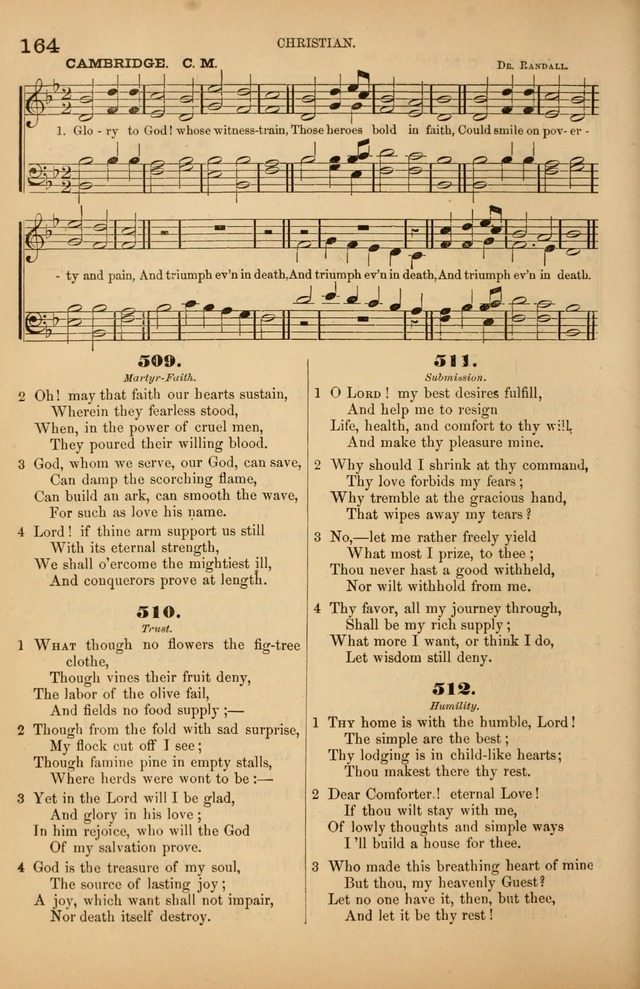 Songs of the Church: or, hymns and tunes for Christian worship page 164