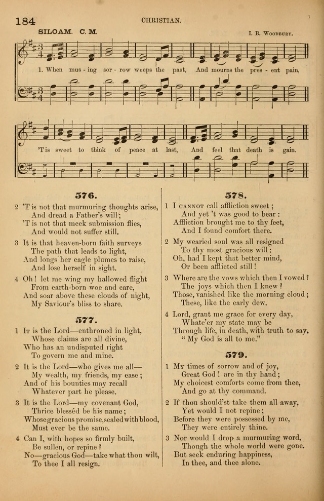 Songs of the Church: or, hymns and tunes for Christian worship page 184