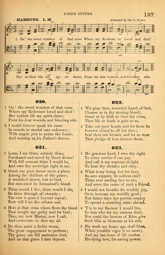 Songs of the Church: or, hymns and tunes for Christian worship page 197