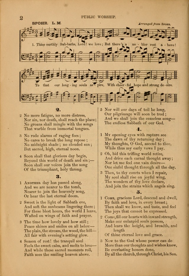 Songs of the Church: or, hymns and tunes for Christian worship page 2