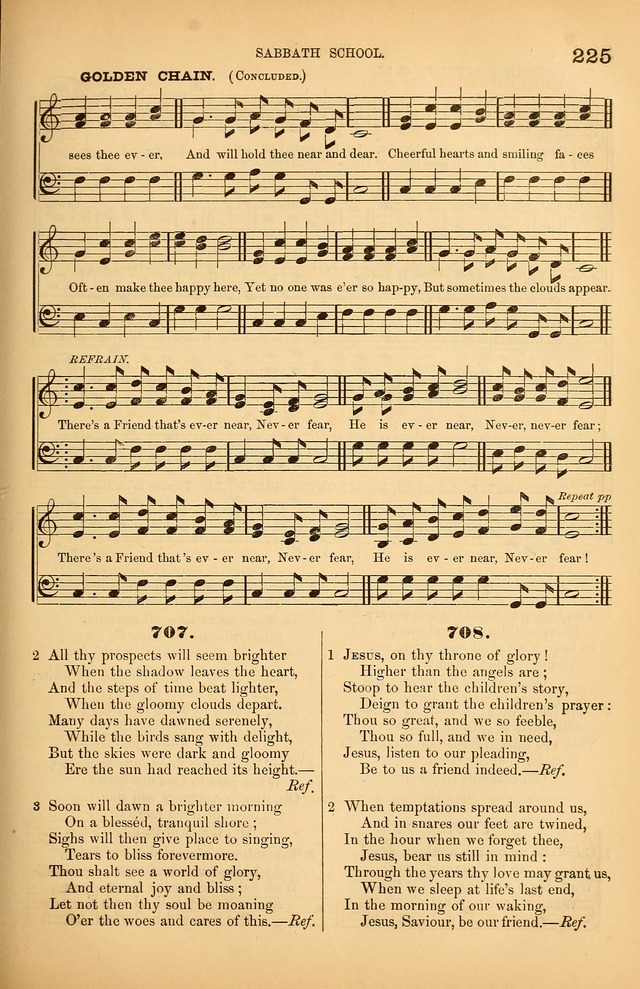 Songs of the Church: or, hymns and tunes for Christian worship page 225
