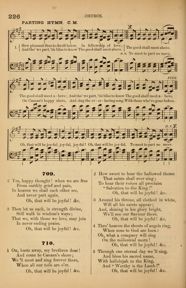 Songs of the Church: or, hymns and tunes for Christian worship page 226