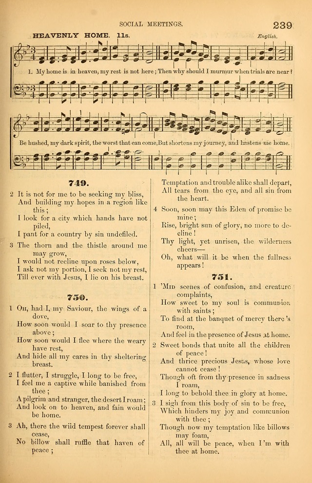 Songs of the Church: or, hymns and tunes for Christian worship page 239