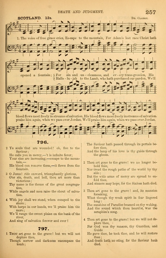 Songs of the Church: or, hymns and tunes for Christian worship page 257