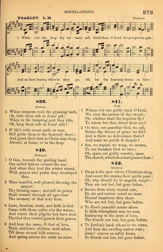 Songs of the Church: or, hymns and tunes for Christian worship page 273