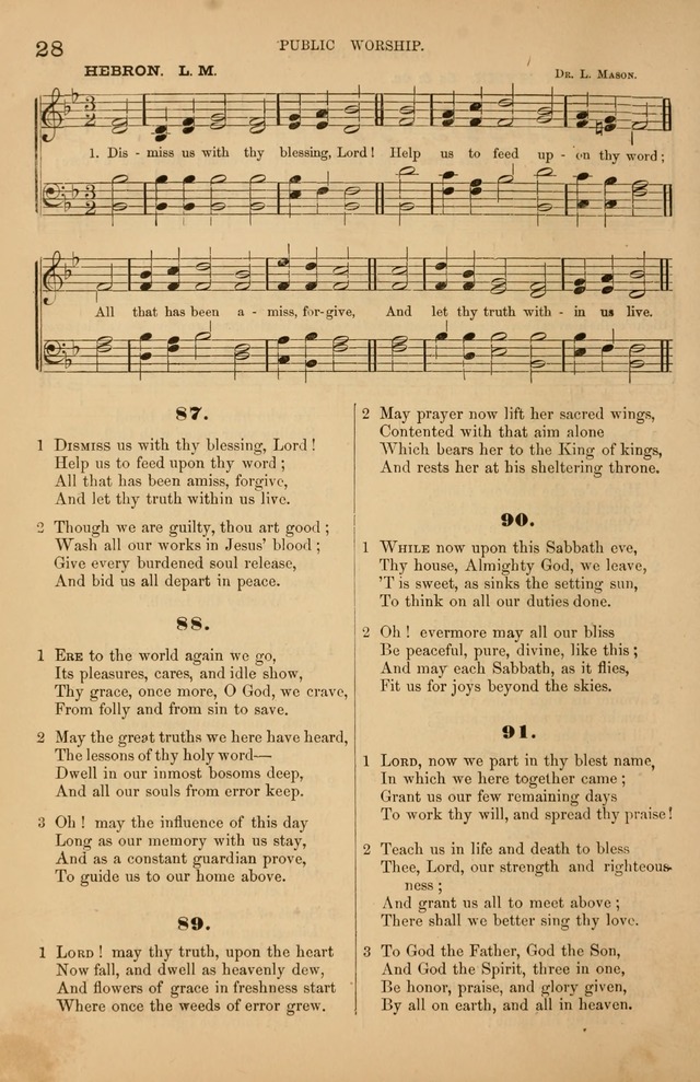 Songs of the Church: or, hymns and tunes for Christian worship page 28