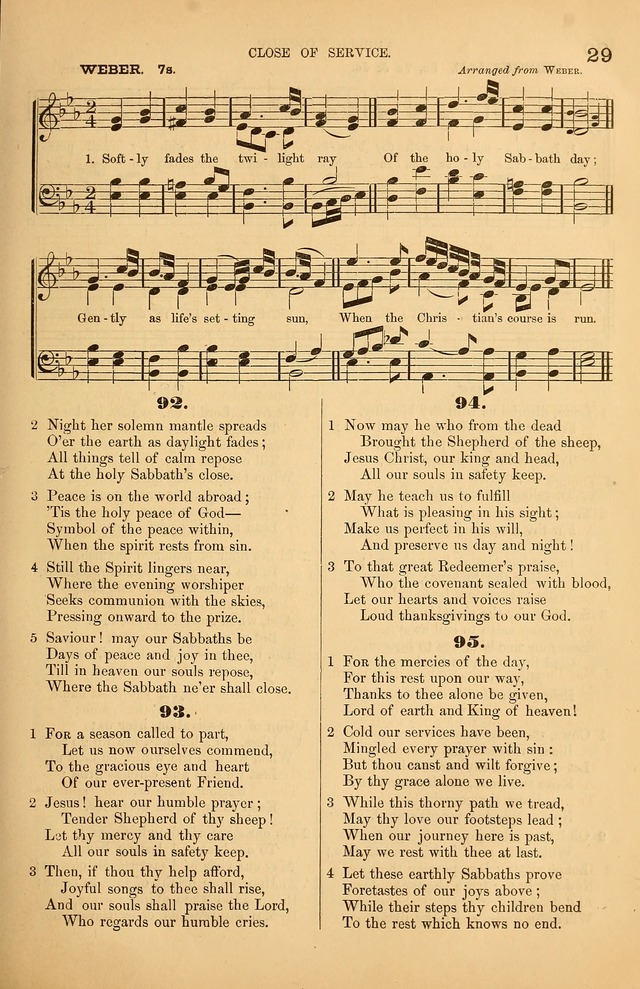 Songs of the Church: or, hymns and tunes for Christian worship page 29