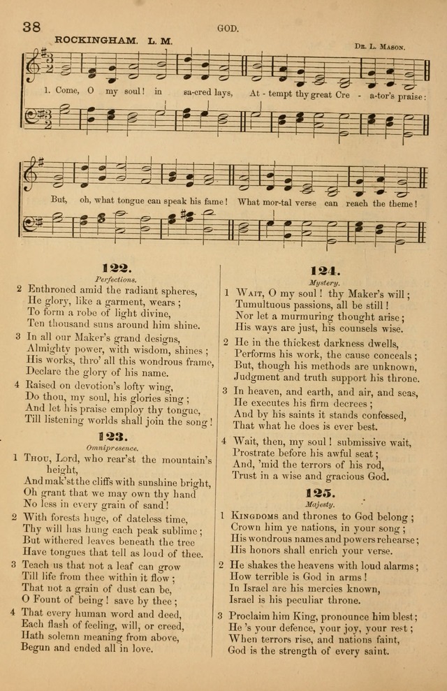 Songs of the Church: or, hymns and tunes for Christian worship page 38