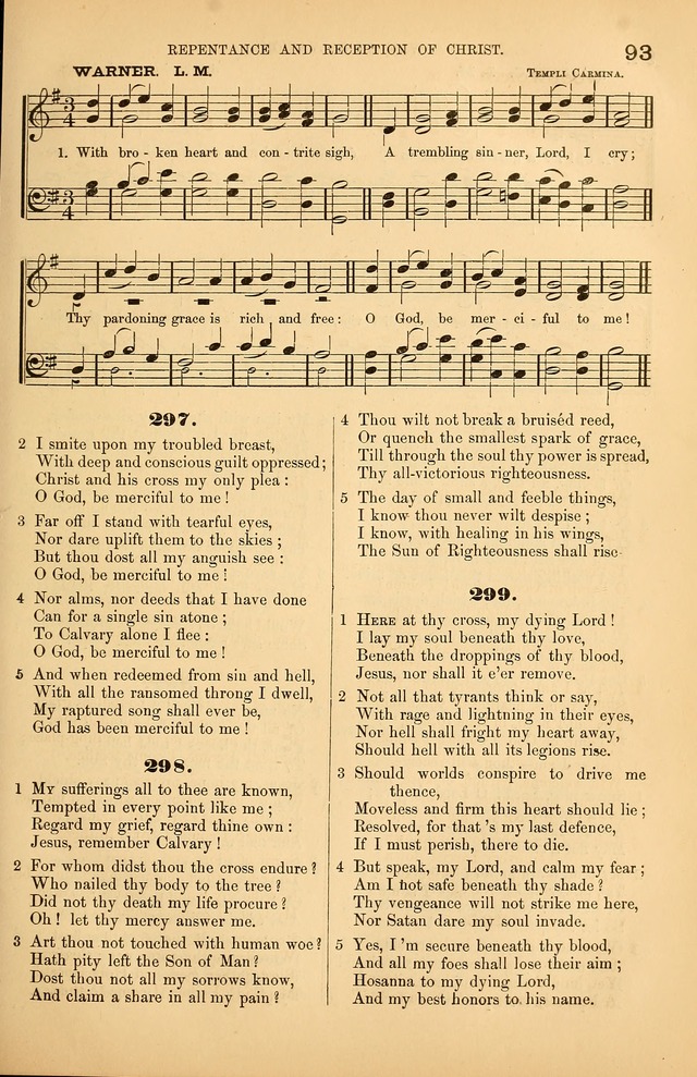 Songs of the Church: or, hymns and tunes for Christian worship page 93