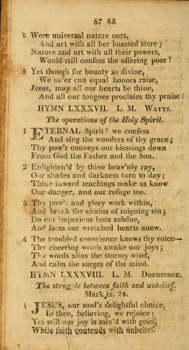 A Selection of Hymns for the use of social religious meetings, and for private devotions 2d ed. page 63