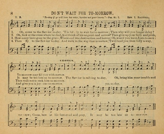 Songs of the Kingdom: a choice collection of songs and hymns for the Sunday school and other social services page 8