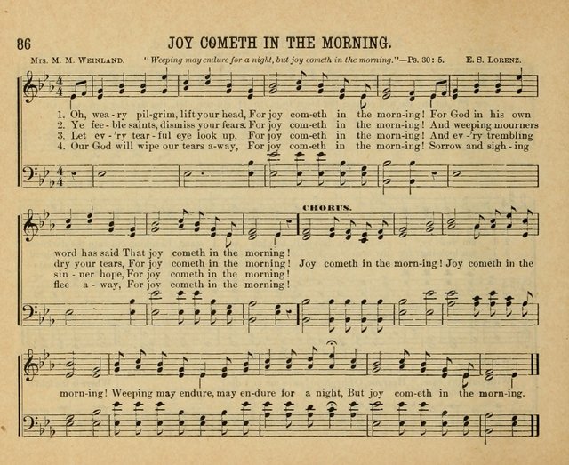 Songs of the Kingdom: a choice collection of songs and hymns for the Sunday school and other social services page 86