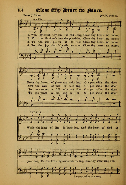 Songs of Love and Praise: for use in meetings & Christian worship & work page 154