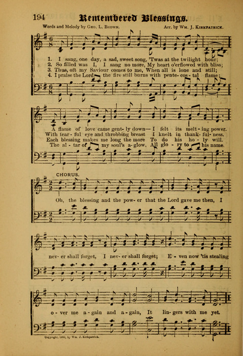 Songs of Love and Praise: for use in meetings & Christian worship & work page 194