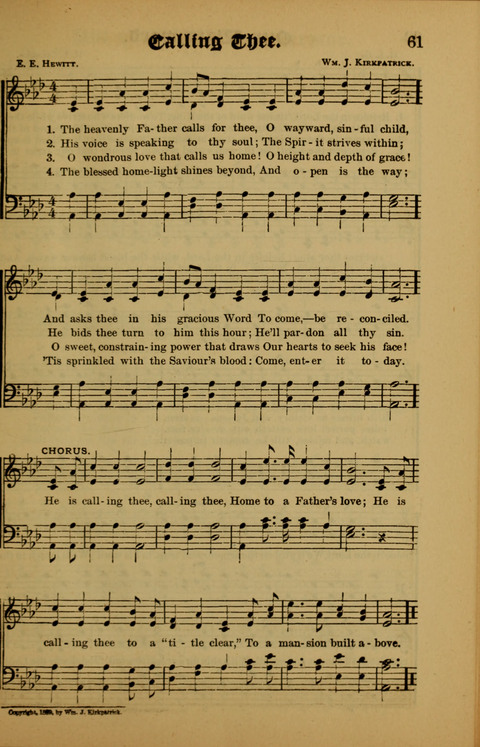 Songs of Love and Praise: for use in meetings & Christian worship & work page 61