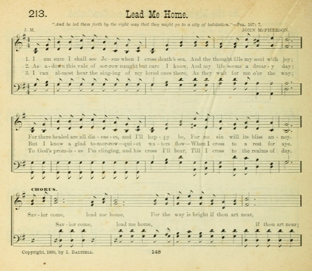 Songs of the Morning: a choice collection of songs and hymns for the Sunday school and other social services page 149