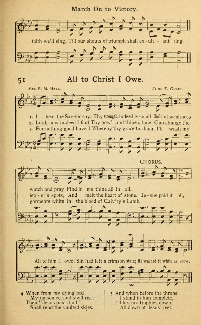 Songs of Matchless Love: for evangelistic services, devotional meetings and Sunday schools page 51