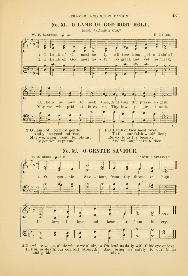 The Spirit of Praise: a collection of music with hymns for use in Sabbath-school services and church meetings page 45