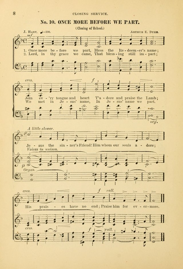 The Spirit of Praise: a collection of music with hymns for use in Sabbath-school services and church meetings page 8
