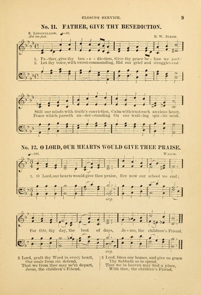 The Spirit of Praise: a collection of music with hymns for use in Sabbath-school services and church meetings page 9