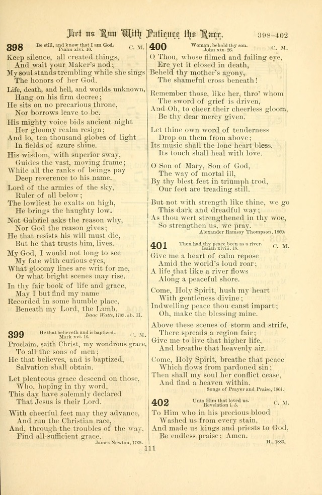 Songs of Pilgrimage: a hymnal for the churches of Christ (2nd ed.) page 111
