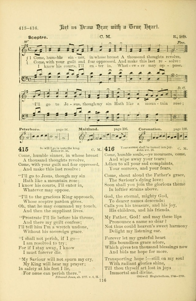 Songs of Pilgrimage: a hymnal for the churches of Christ (2nd ed.) page 116