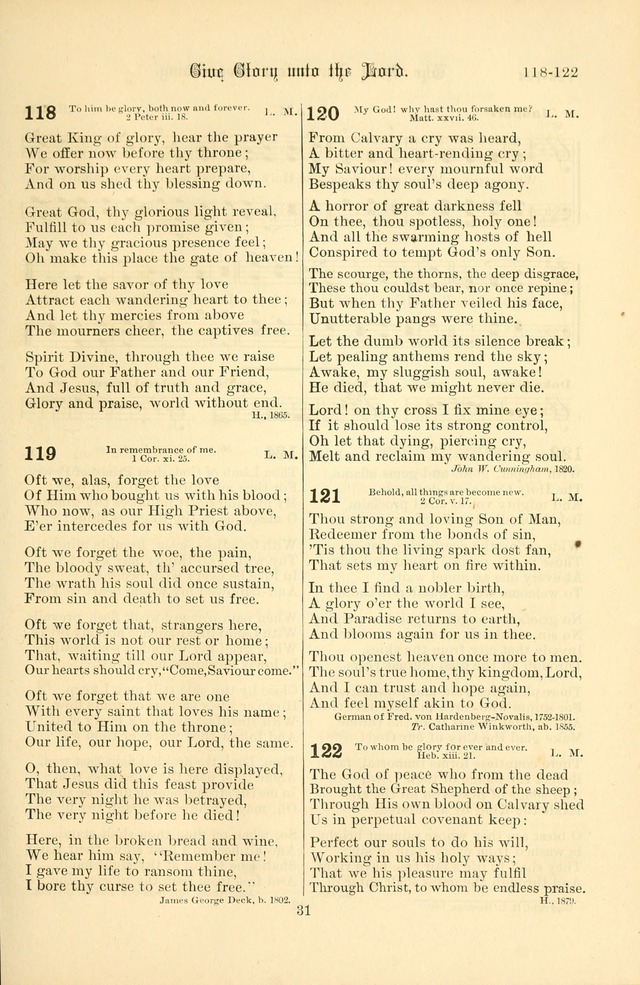 Songs of Pilgrimage: a hymnal for the churches of Christ (2nd ed.) page 31