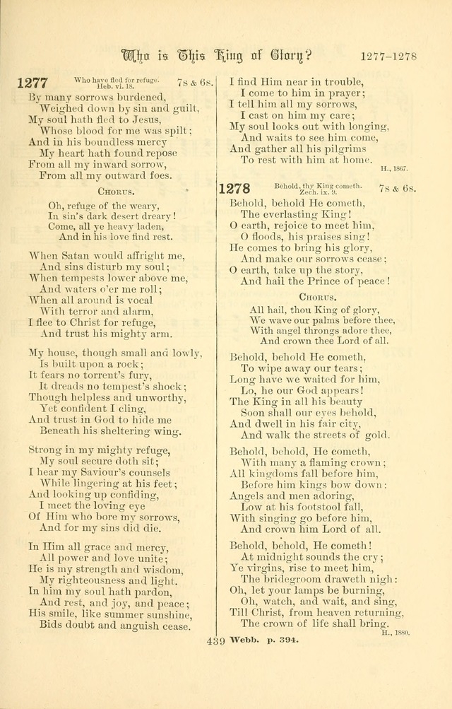 Songs of Pilgrimage: a hymnal for the churches of Christ (2nd ed.) page 439