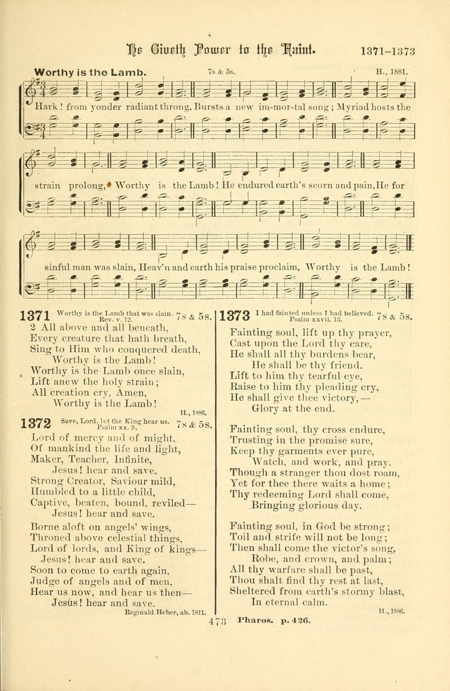 Songs of Pilgrimage: a hymnal for the churches of Christ (2nd ed.) page 473