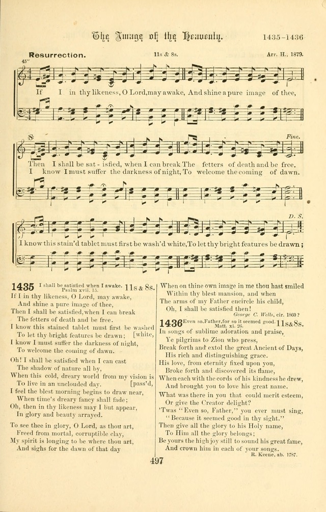 Songs of Pilgrimage: a hymnal for the churches of Christ (2nd ed.) page 497