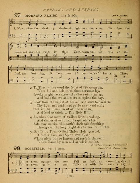 Songs of Praise and Prayer: for the Sunday-school and social meeting page 68