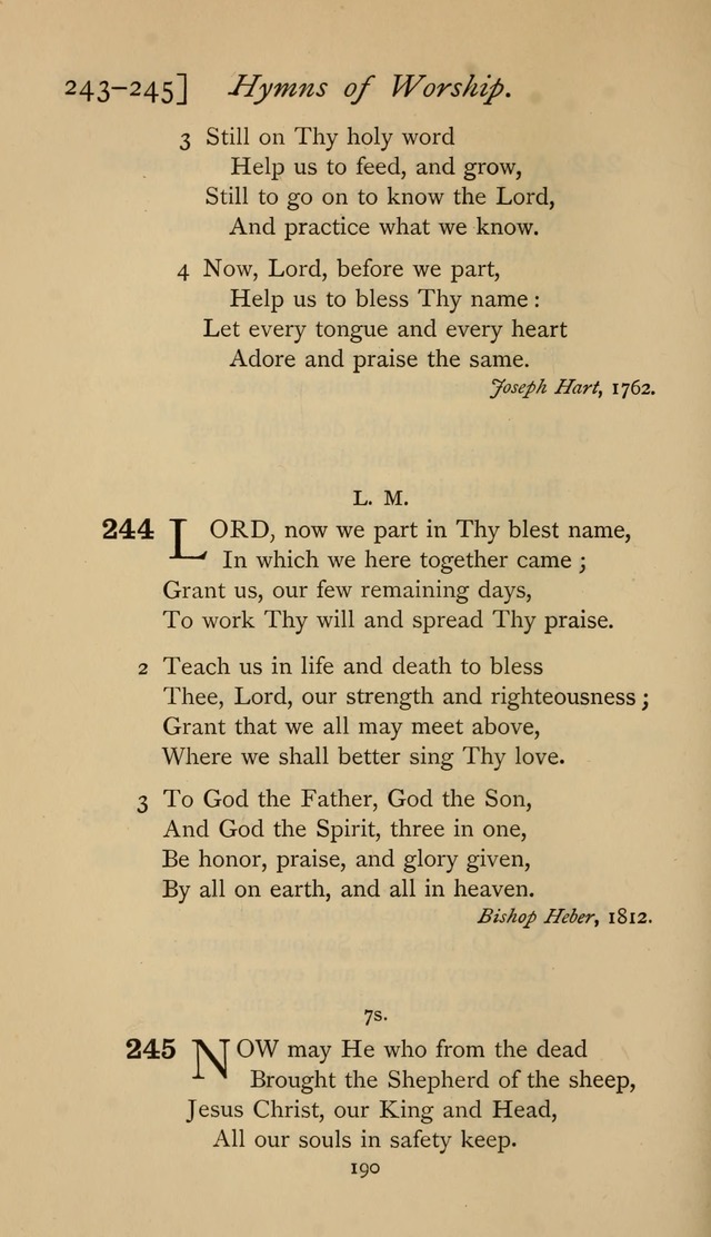 The Sacrifice of Praise. psalms, hymns, and spiritual songs designed for public worship and private devotion, with notes on the origin of hymns. page 190