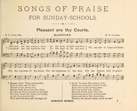 Songs of Praise: for Sunday-Schools page 3