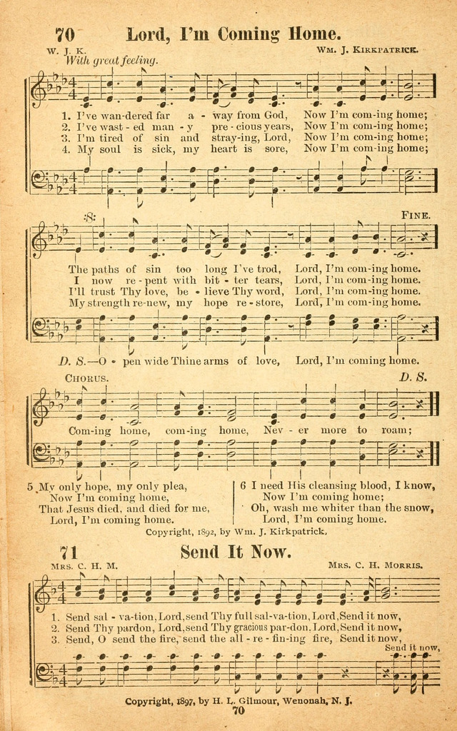 Songs of Praise and Salvation page 71